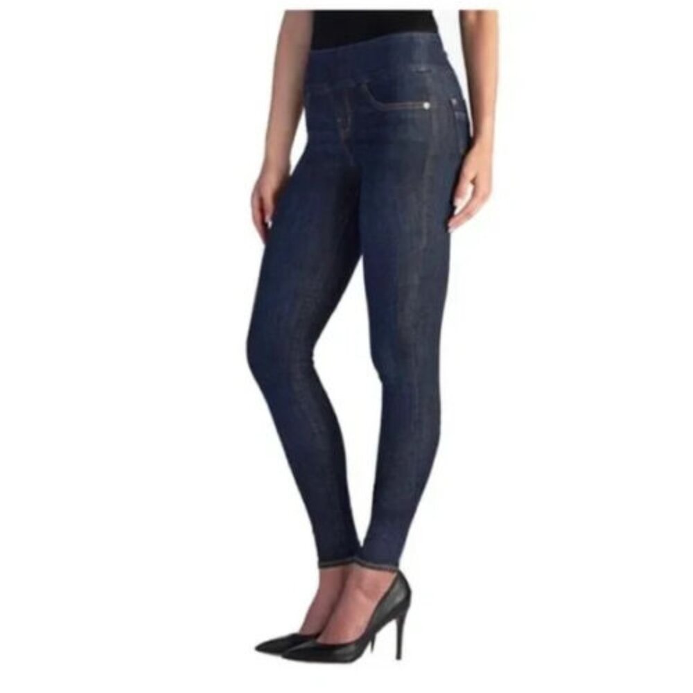 ROCK & REPUBLIC Jeans Size 12 Fever Slimming Denim RX Pull on R011835 Dark Wash